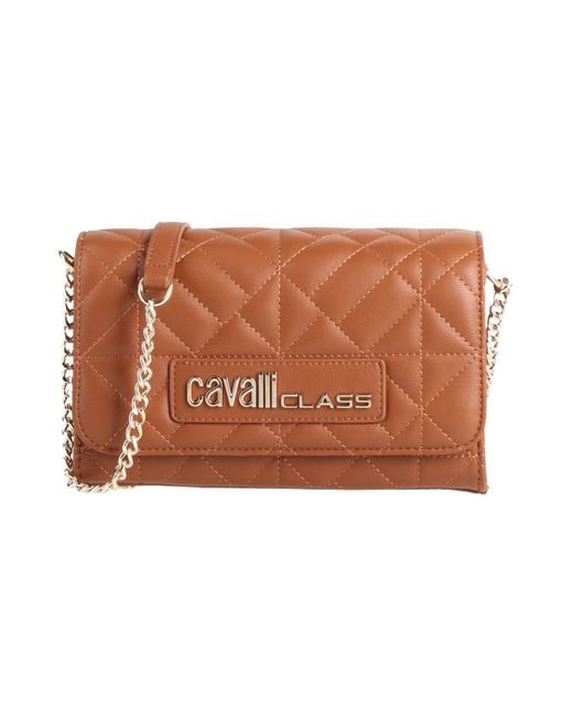 Roberto Cavalli Brown Cross-Body Bag
