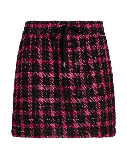 Gaelle Paris Red Mini Skirt Acrylic, Polyester, Viscose, Cotton, Metallic Fiber