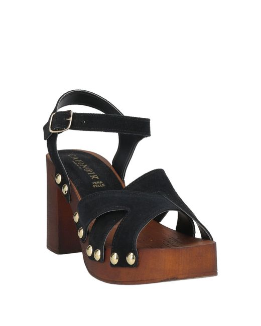 CafeNoir Black Mules & Clogs