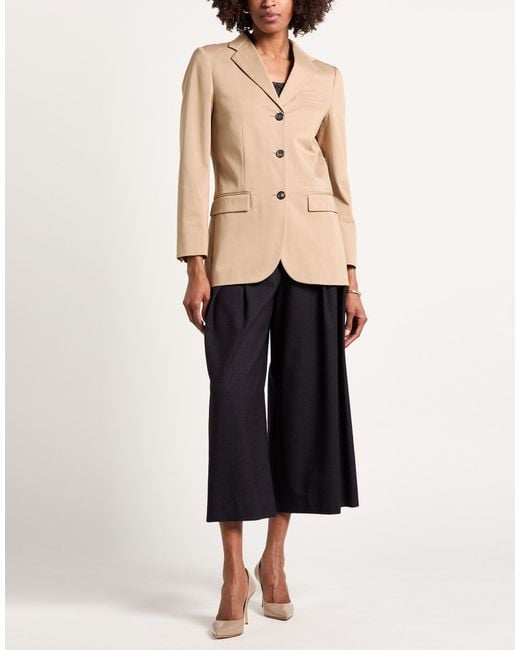 Moschino Natural Blazer Cotton, Elastane