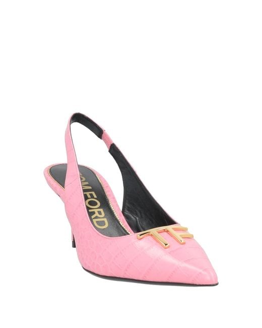 Tom Ford Pink Pumps Calfskin