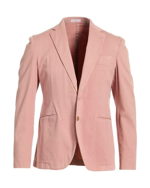 Boglioli Pink Blazer Cotton, Elastane for men