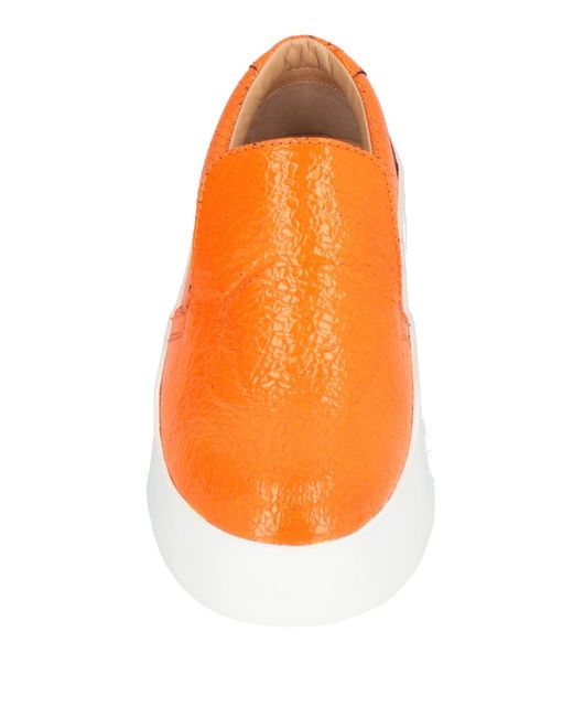 J.W. Anderson Orange Sneakers Calfskin