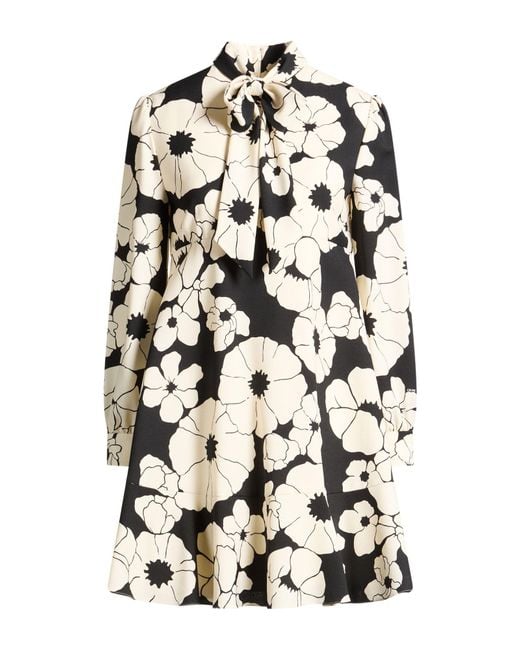 Céline White Mini Dress Wool, Mohair Wool
