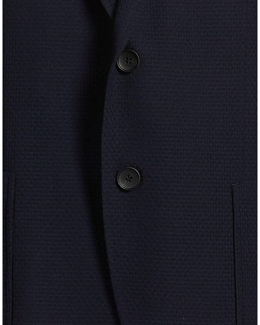 Boss Blue Blazer Virgin Wool, Polyamide, Elastane for men