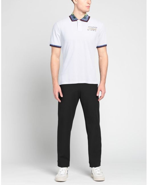 Just Cavalli White Polo Shirt for men