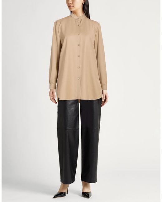 Agnona Natural Shirt Wool