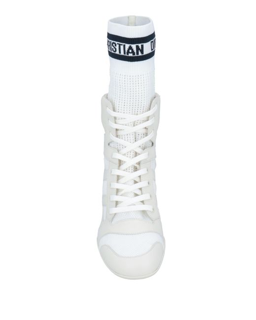 Dior White Ankle Boots