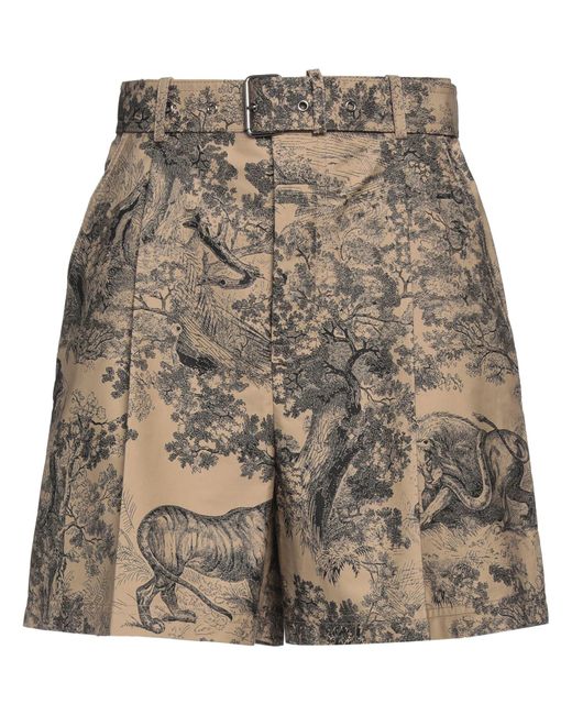 Dior Natural Khaki Shorts & Bermuda Shorts Cotton