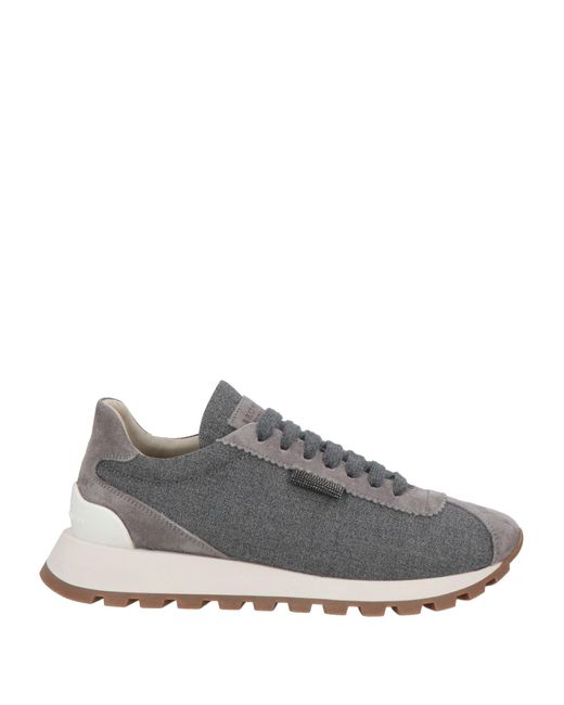 Brunello Cucinelli Gray Trainers