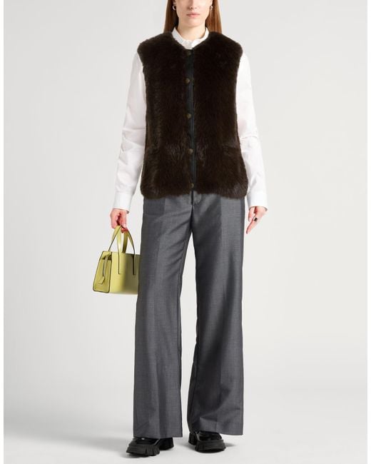 Twinset Black Shearling & Teddy