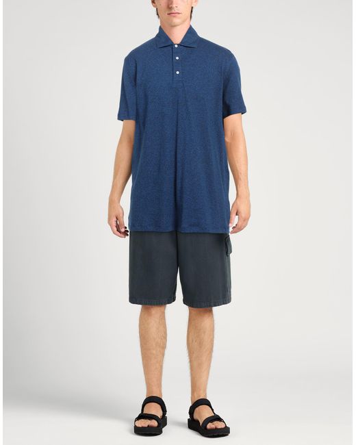 Polo di Isaia in Blue da Uomo
