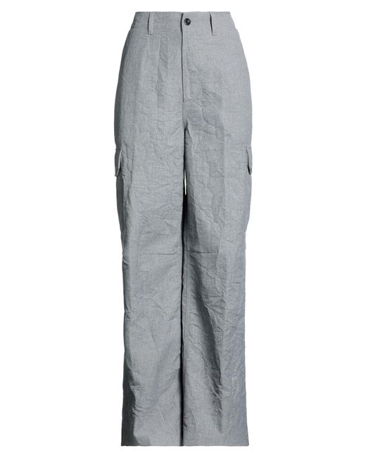 Department 5 Gray Pants Polyester, Viscose, Polyamide