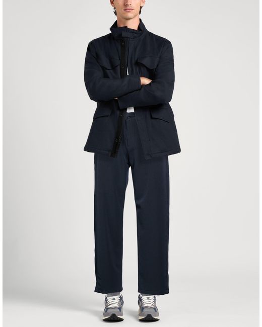 Berna Blue Midnight Pants Polyester, Viscose, Elastane for men