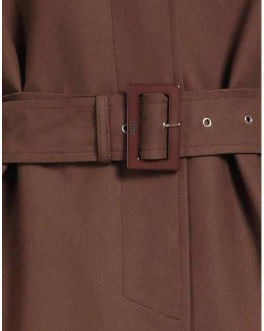 Herno Brown Overcoat & Trench Coat