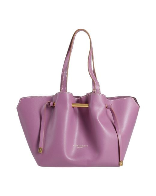 Gianni Chiarini Purple Handbag Leather