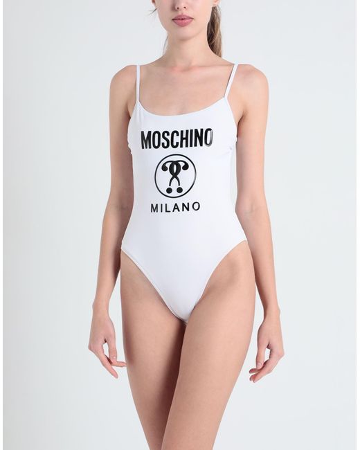Moschino White One-piece Swimsuit