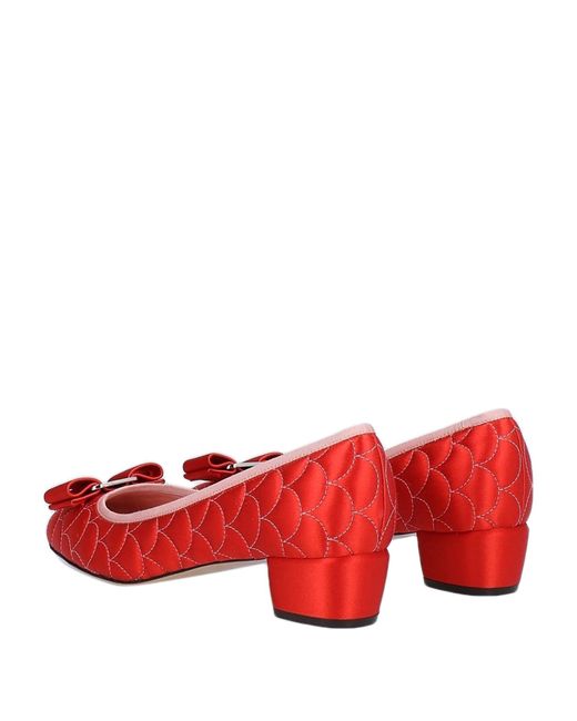 ferragamo red pumps