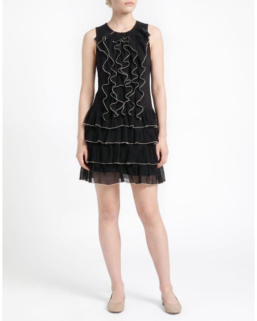 Elisabetta Franchi Black Mini Dress