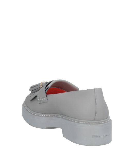 Santoni Gray Mokassin