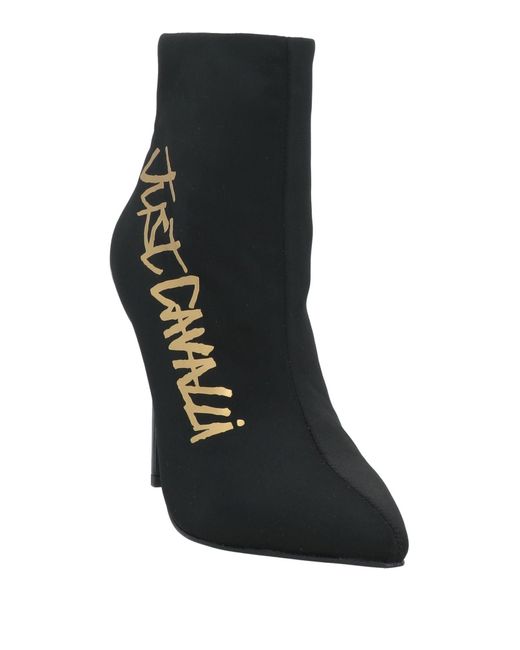 Just Cavalli Black Ankle Boots