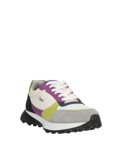 Harmont & Blaine White Sneakers Leather, Textile Fibers