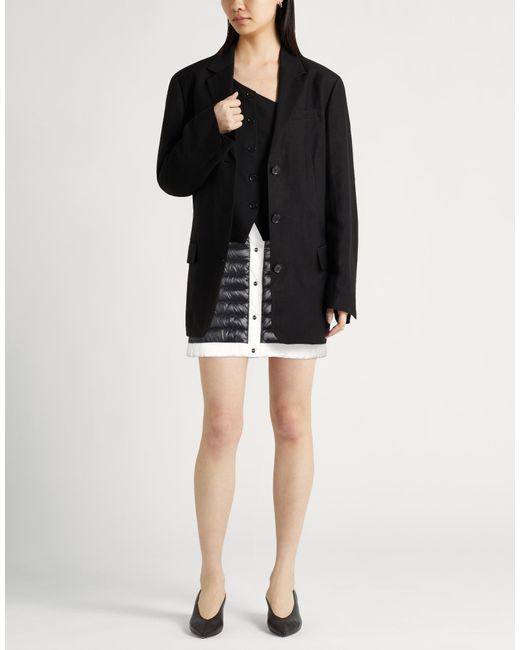 Herno Black Mini Skirt Polyamide, Polyurethane