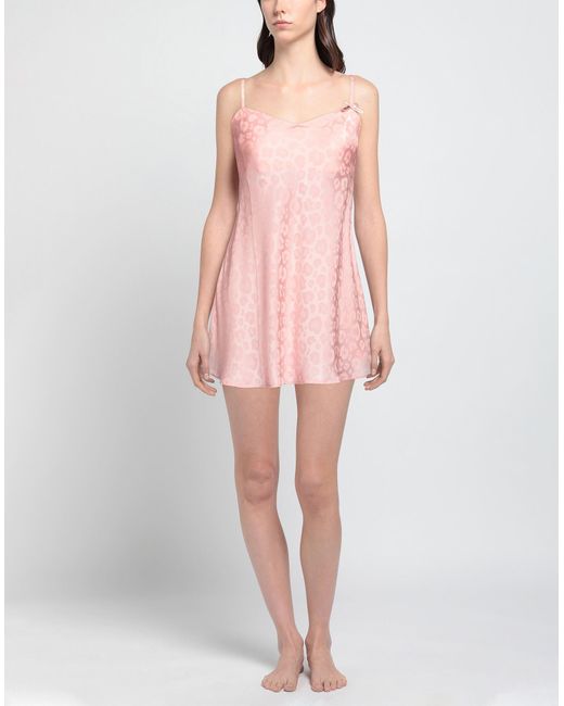 Moschino Pink Slip Dress Acetate, Silk