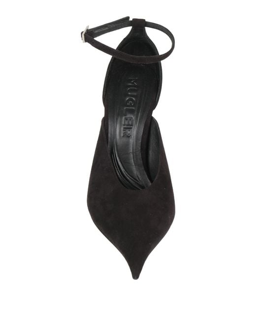 Mugler Black Pumps Leather