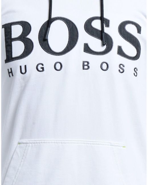 BOSS by HUGO BOSS Sweatshirt in White for Men | Lyst