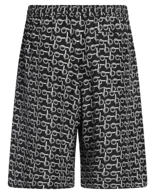 Burberry Gray Shorts & Bermuda Shorts Silk for men