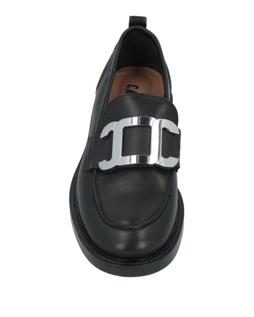 Carmens Black Loafers Leather
