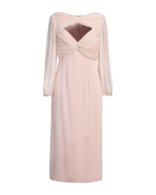 Costarellos Pink Midi Dress