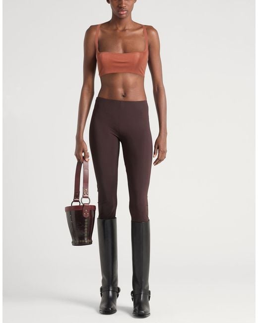 Rick Owens Brown Top Viscose, Polyamide, Elastane