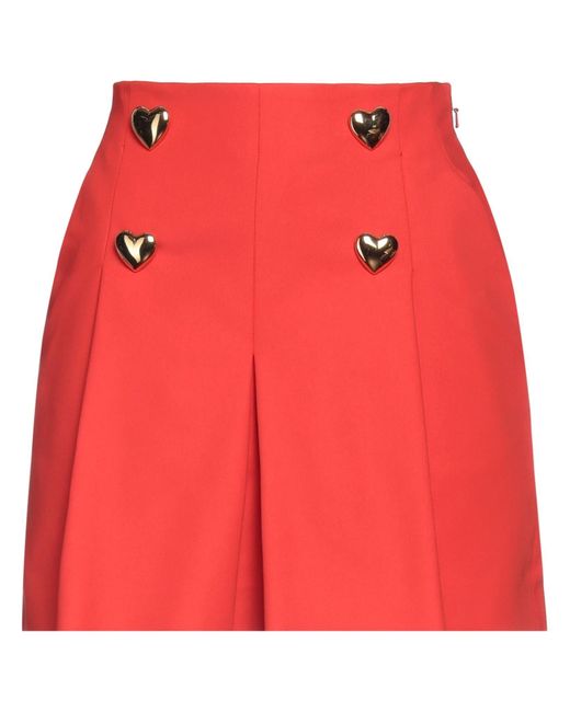 Moschino Red Shorts & Bermuda Shorts