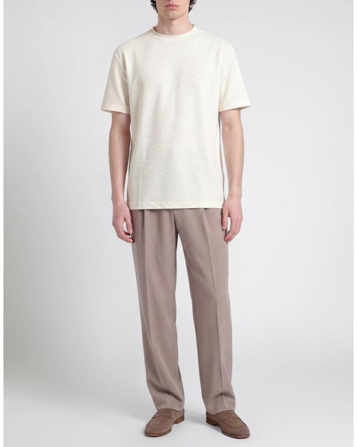 Giorgio Armani White Ivory T-Shirt Polyamide, Elastane for men