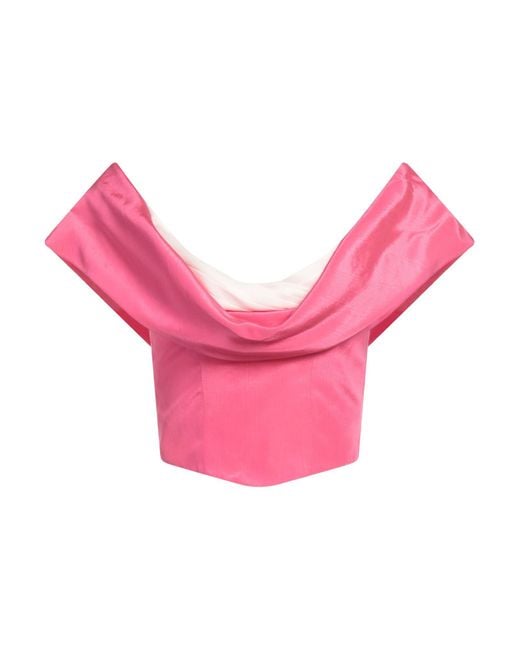 Moschino Pink Couture Top Viscose, Cotton