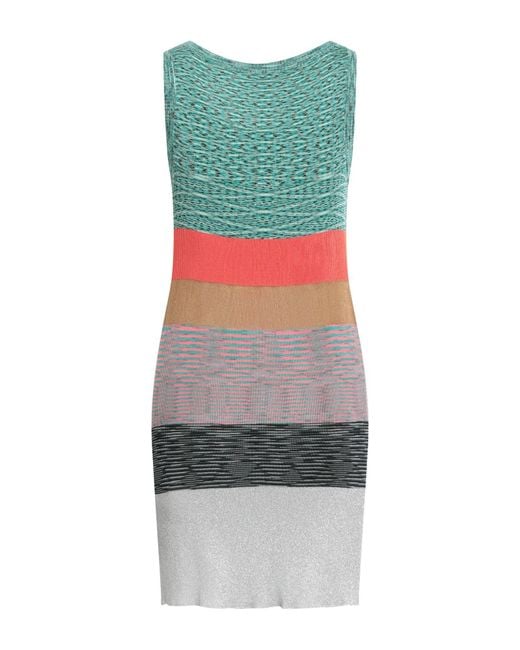 Missoni Gray Mini Dress Cotton, Viscose, Rayon, Polyester