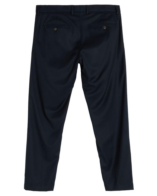 Messagerie Blue Midnight Pants Polyester, Viscose, Wool, Elastane for men