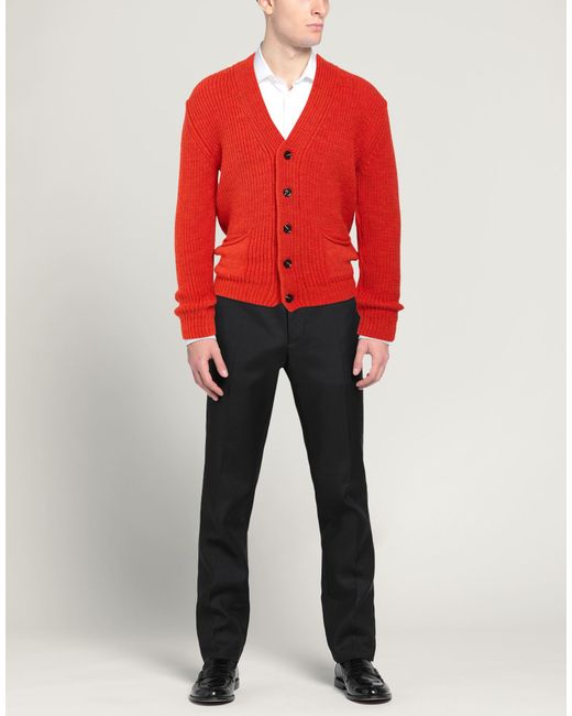 Stilosophy Red Cardigan Acrylic, Wool, Viscose, Alpaca Wool for men