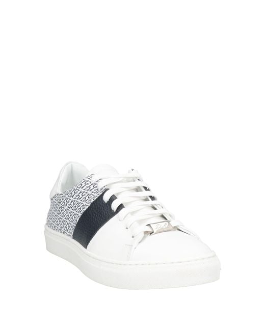 Daniele Alessandrini White Sneakers Leather for men