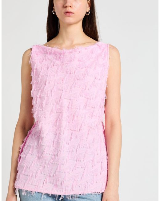 MSGM Pink Top Acetate, Viscose