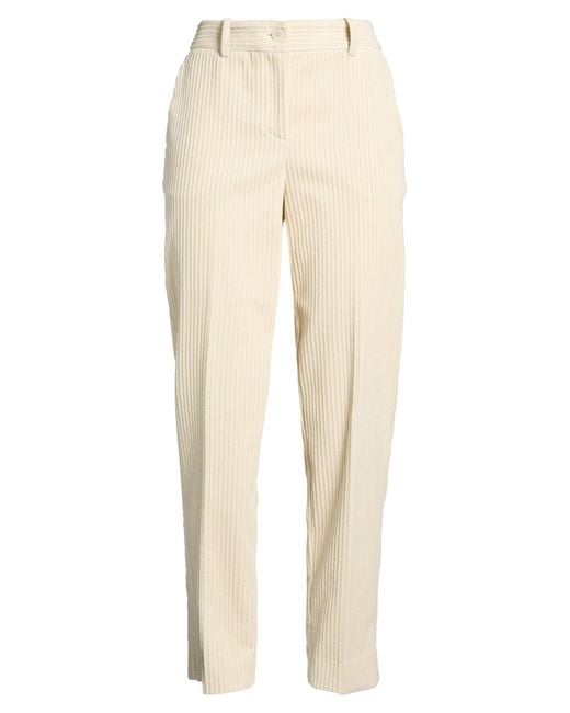P.A.R.O.S.H. Natural P.A.R.O..H. Cream Pants Cotton