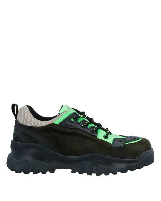 RZ STUDIO X NOOVA Green Sneakers Textile Fibers, Soft Leather for men