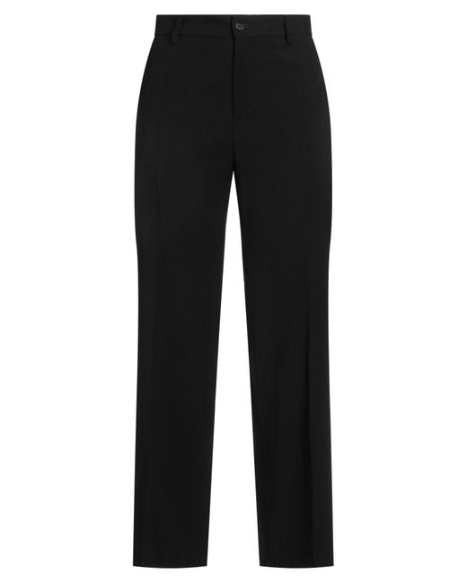 Dolce & Gabbana Black Pants Virgin Wool