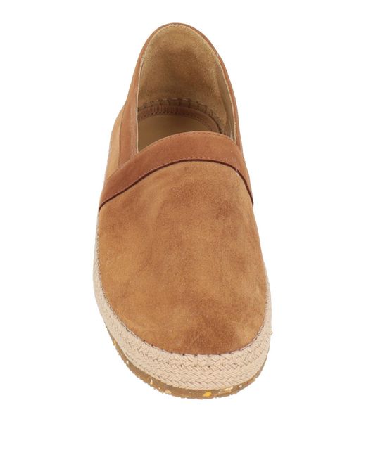 Eleventy Brown Tan Espadrilles Leather for men