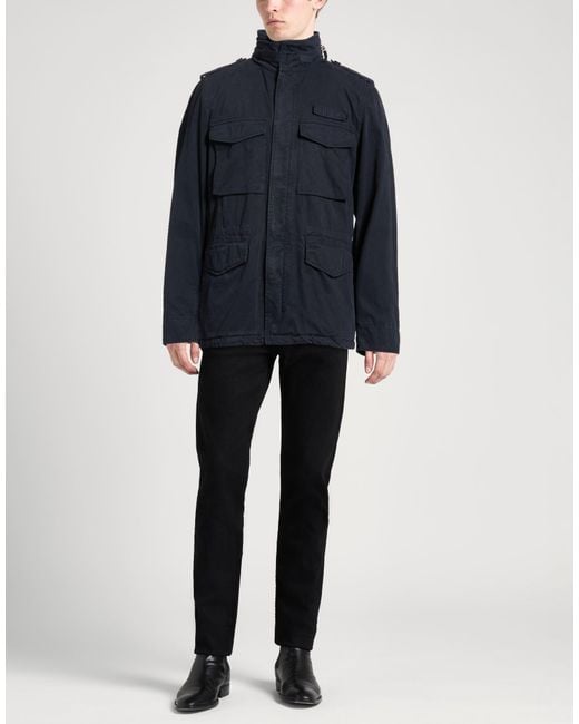 Aspesi Blue Jacket Cotton for men