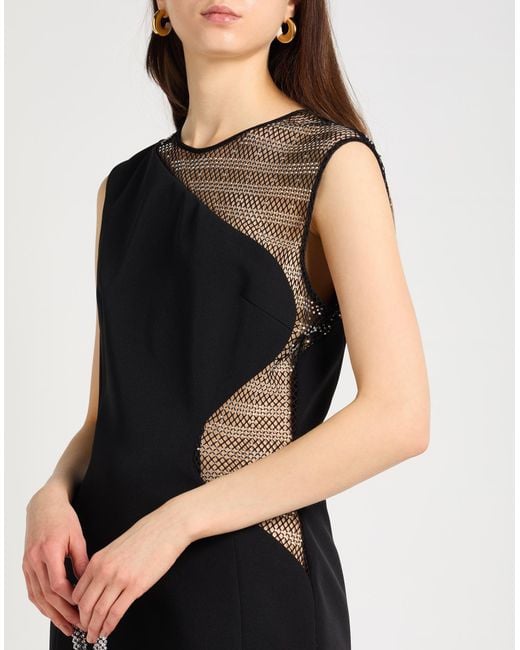 Genny Black Midi Dress Polyester, Elastane, Polyamide