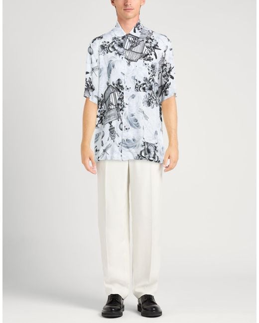 Versace Jeans Couture White Shirt Viscose for men