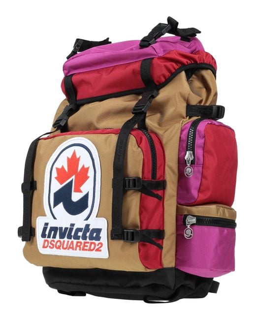 INVICTA x DSQUARED2 Red Rucksack for men